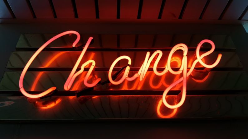 Innovations - Change neon light signage