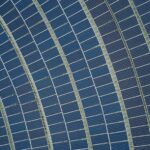 Solar Cooling - blue solar panel lot