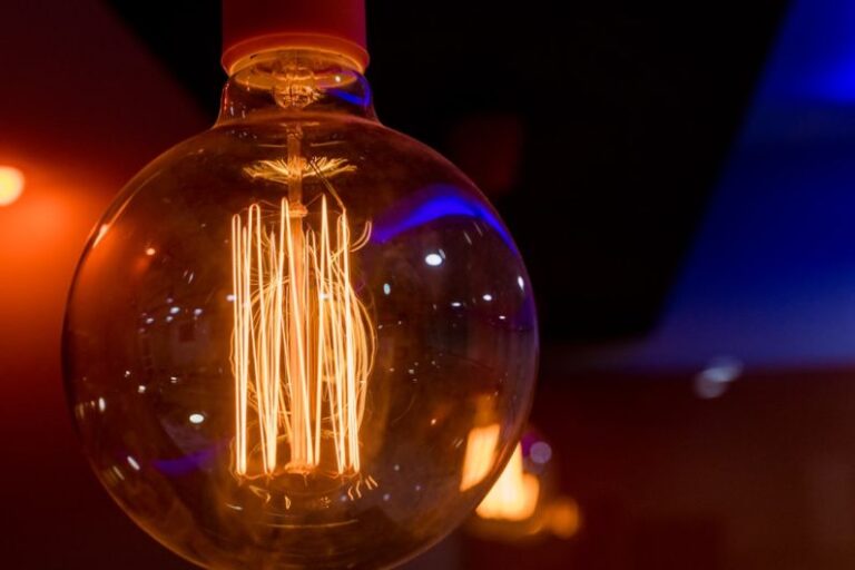 Innovations - turned on light bulb