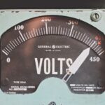 Energy Consumption - gray GE volt meter at 414