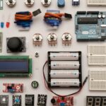 Sensors - flat lay photography of circuit board