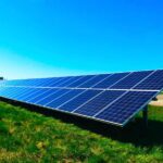 Energy Efficient - blue solar panel