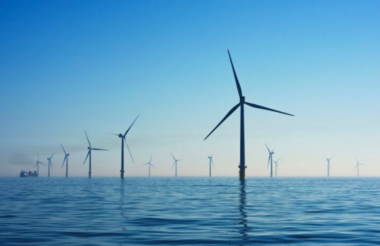Renewable Energy - white electic windmill