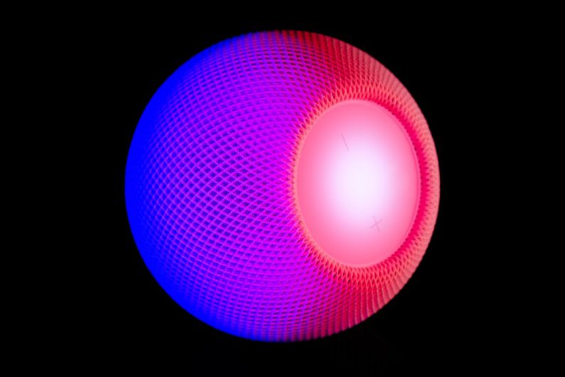 Smart Technologies - purple and blue round light